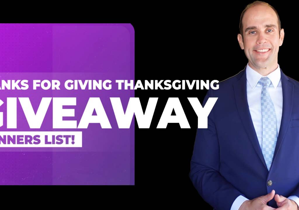 Ryan Alexander Thanksgiving Giveaway Winners